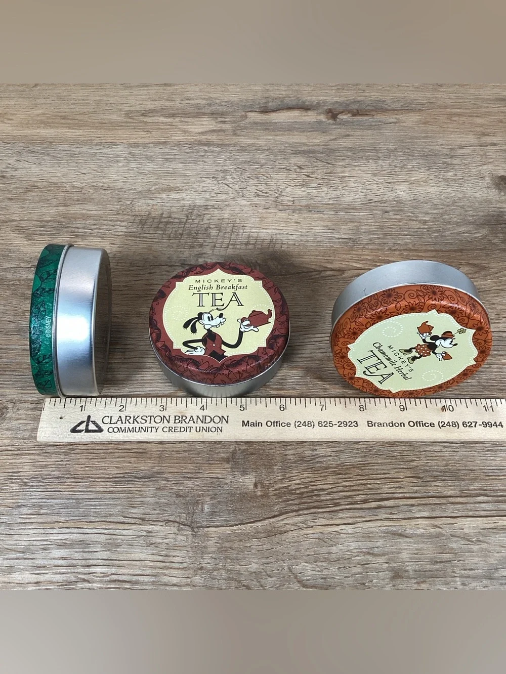 Disney Mickey's Tea Tins-Donald, Goofy and Minnie Mouse